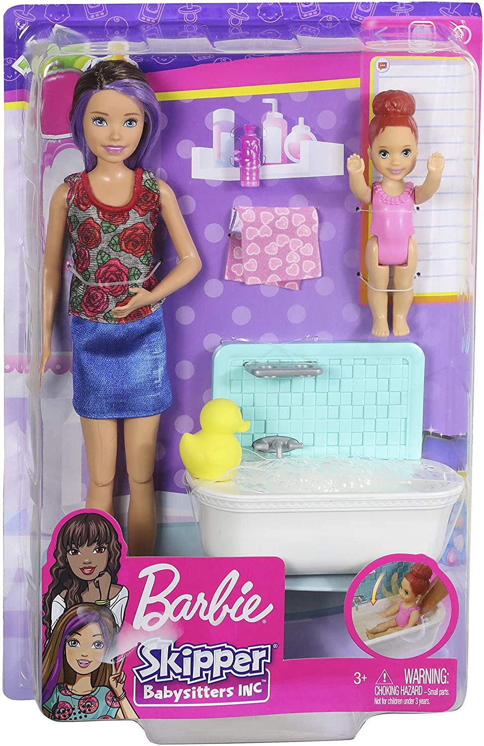 Barbie Skipper Babysitter con Vasca da Bagno e Accessori - Image 3