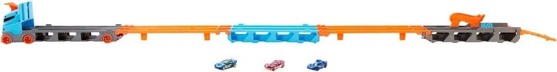 Hot Wheels Camion Trasportatore con Veicoli, Playset trasformabile-con-lanciatore - Image 4
