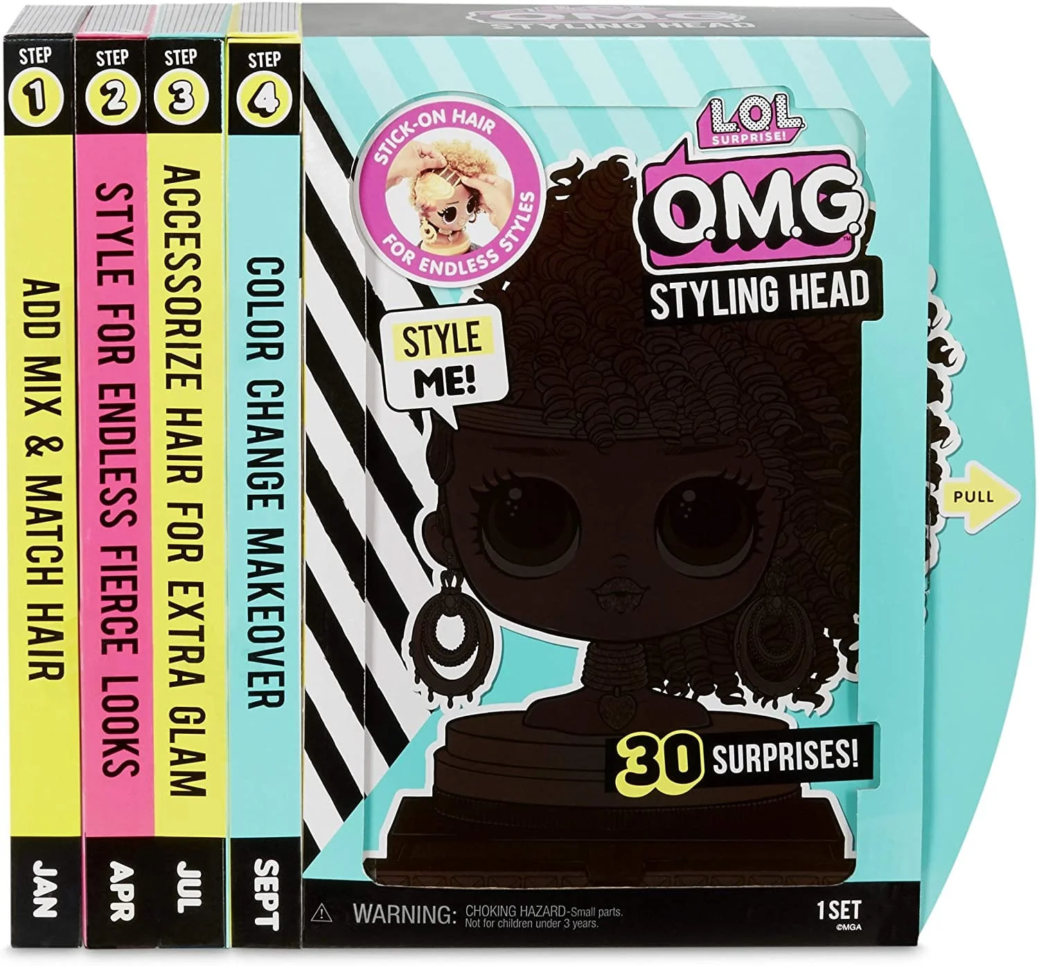 L.O.L. Surprise O.M.G Testa Royal Bee con Stick-on Hair infinite acconciature - Image 3